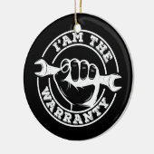 私は保証おじいちゃん整備士エンジニアの父 セラミックオーナメント (左)