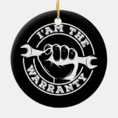 私は保証おじいちゃん整備士エンジニアの父 セラミックオーナメント (裏面)