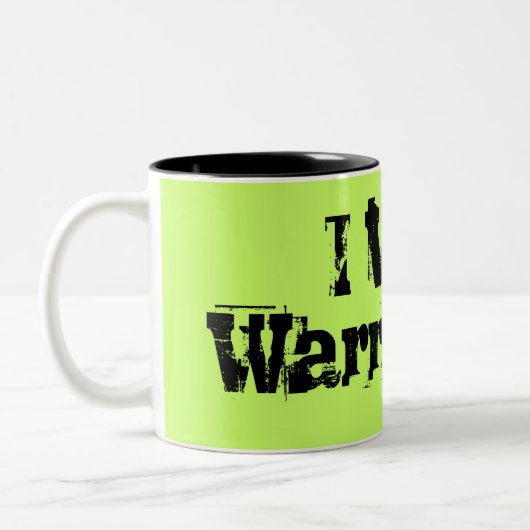 私は保証を無効にします ツートーンマグカップ (左)