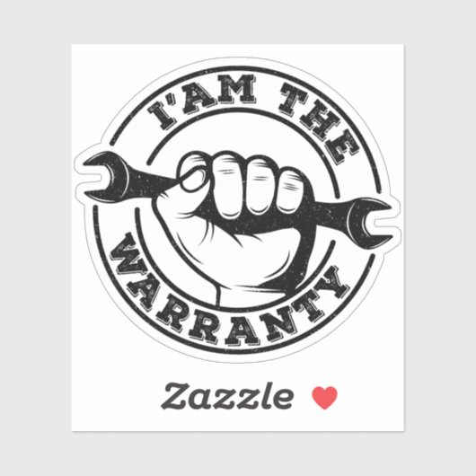 私は保証ディーゼル整備士保証ユーモア シール (シート)