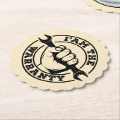 私は保証ディーゼル整備士保証ユーモア ペーパーコースター (アングル)