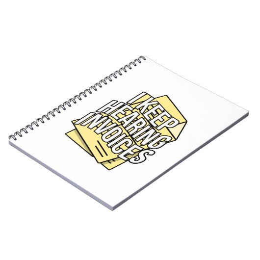 私は保請求書会計士の簿記係のギフトを聞く ノートブック (左側)