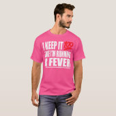 私は保100私は熱のヒップホップU走のように Tシャツ (正面フル)