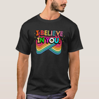 私は信じお前のデザインやる気を起こさせる Tシャツ