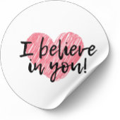 私は信じお前の中で愛ハートラウンドのシール ラウンドシール