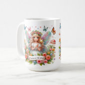 私は信じお前の妖精 コーヒーマグカップ (正面左)