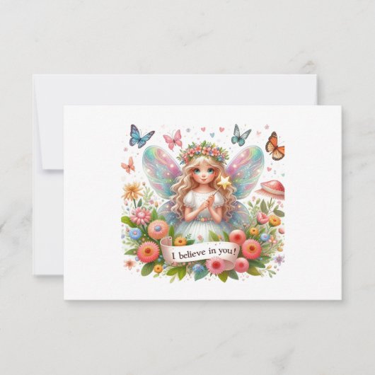 私は信じお前の妖精 サンキューカード (正面)