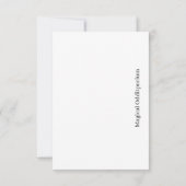 私は信じお前の妖精 サンキューカード (裏面)