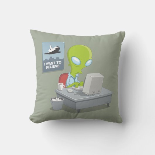 私は信じたいと思います クッション (正面)