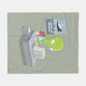 私は信じたいと思います フリースブランケット (正面(横))