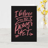 私は信じまだ先生ことわざ カード (黄色い花)