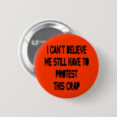 私は信じることができません 缶バッジ (正面&裏面)