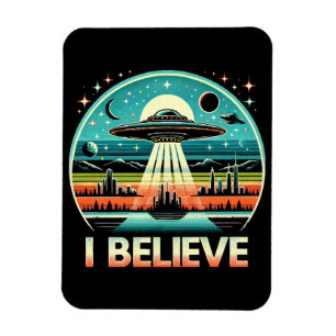 私は信じる - UFO マグネット