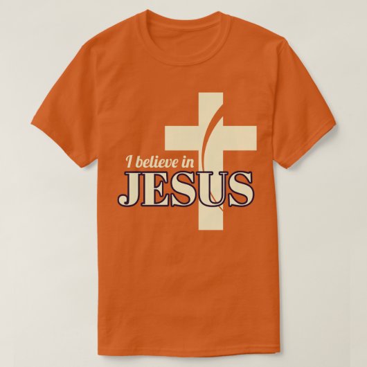 私は信じイエス Tシャツ (デザイン正面)