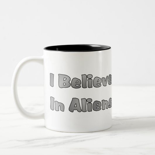 私は信じエイリアン ツートーンマグカップ (左)