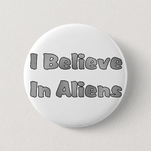 私は信じエイリアン 缶バッジ (正面)