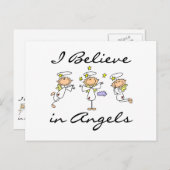 私は信じエンジェルスTシャツとギフトを着ている ポストカード (正面/裏面)