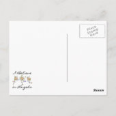 私は信じエンジェルスTシャツとギフトを着ている ポストカード (裏面)