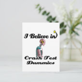 私は信じクラッシュ試験のダミー ポストカード (スタンド正面)