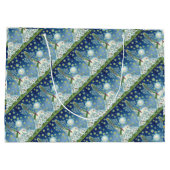 私は信じクリスマスのユニコーン大きな抱き枕 ラージペーパーバッグ (裏面)