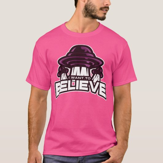 私は信じデザイン Tシャツ (正面)