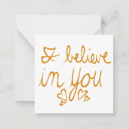 私は信じバンタイン ノートカード