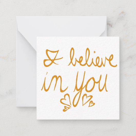 私は信じバンタイン ノートカード (正面)