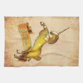 私は信じユニコーンで キッチンタオル (横)