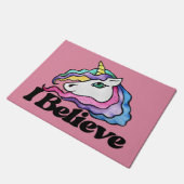 私は信じユニコーンで ドアマット (アングル)