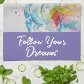 私は信じユニコー後を追ンの夢に現れる キッチンタオル (折り畳み)