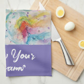 私は信じユニコー後を追ンの夢に現れる キッチンタオル (四つ折り)