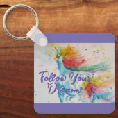 私は信じユニコー後を追ンの夢に現れる キーホルダー (正面)