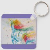 私は信じユニコー後を追ンの夢に現れる キーホルダー (裏面)