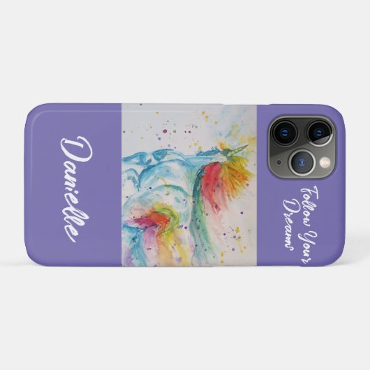 私は信じユニコー後を追ンの夢に現れる Case-Mate iPhoneケース (裏面(横))