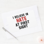 私は信じ一目で嫌いだ 長方形シール (封筒)