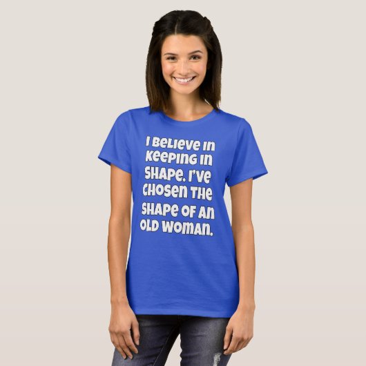 私は信じ上保級国民の形を成し遂げておもしろいいる Tシャツ (正面フル)