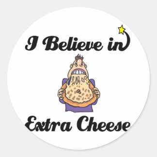 私は信じ余分のチーズだ ラウンドシール
