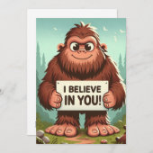 私は信じ大きな足 シーズンカード (正面/裏面)