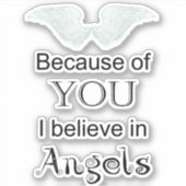 私は信じ天使だ シール (正面)