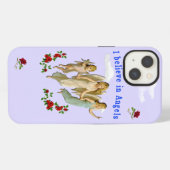 私は信じ天使だ iPhoneケース (裏面横)
