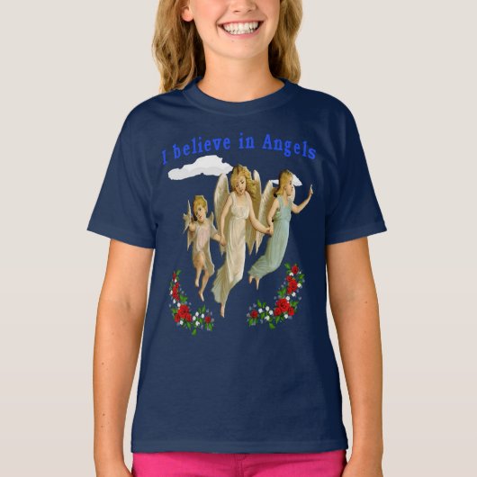 私は信じ天使だ Tシャツ (正面)