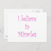 私は信じ奇跡を起こす ポストカード (正面/裏面)