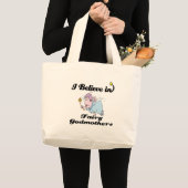 私は信じ妖精の女神 ラージトートバッグ (正面(商品))