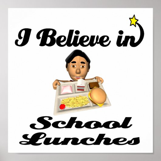 私は信じ学校の給食に行く ポスター (正面)