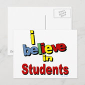 私は信じ学生だ ポストカード (正面/裏面)