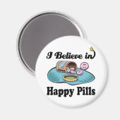 私は信じ幸せな薬を飲む マグネット (正面/裏面)