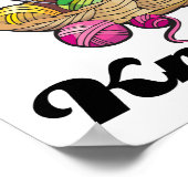 私は信じ編み物 ポスター (角)