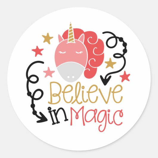 私は信じ魔法 ラウンドシール (正面)