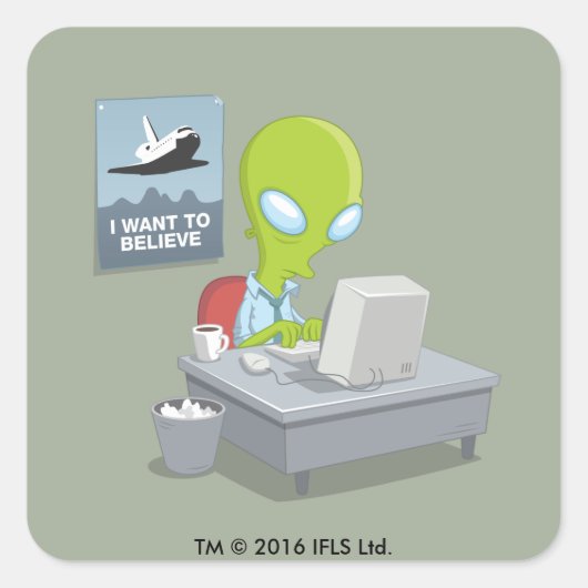 私は信じ スクエアシール (正面)