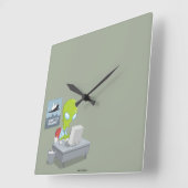 私は信じ スクエア壁時計 (傾斜)